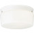 Swirled Glass Collection White Two-Light Close-to-Ceiling