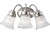 Fluted Glass Collection Brushed Nickel 3-light Wall Bracket