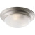 Brushed Nickel Three-Light Close-to-Ceiling