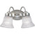 Fluted Glass Collection Brushed Nickel 2-light Wall Bracket