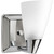 Rizu Collection Polished Chrome 1-light Vanity Fixture