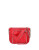 She + Lo Perforated Leather Crossbody Bag - RED