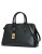 Lauren Ralph Lauren Newbury Leather Dome Satchel - BLACK