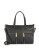 Tommy Hilfiger Pebbled Leather Bowler Bag - BLACK