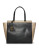 Lauren Ralph Lauren Whitby Colourblock Leather Satchel - BLACK/STONE