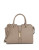 Calvin Klein Hanna Saffiano Leather Satchel - DARK TAUPE