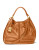 Lauren Ralph Lauren Bastwick Studded Leather Hobo - CARAMEL