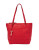 Fossil Leather Shopper Tote - RED