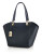 Lauren Ralph Lauren Leather Lexington Shopper - BLACK