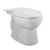 H2Option Siphonic Dual Flush Round Front Toilet Bowl Only in White