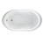 Lifetime Reminiscence 5.5 feet EverClean Whirlpool Tub with Reversible Drain in White