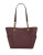 Calvin Klein Key Items Leather Tote - RUM RAISIN