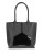 Armani Jeans Faux Saffiano and Patent Tote - BLACK