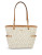 Calvin Klein Contrast Monogram Tote - ALMOND