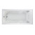 Lifetime Cadet EverClean 6 feet x 36 Inch Whirlpool Tub with Reversible Drain in White