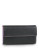 Derek Alexander Ladies Chequebook Clutch Wallet - BLACK/PURPLE