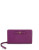 Anne Klein Faux Pebbled Leather Bow Wristlet - MAGENTA