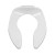 Commercial Elongated Open Front Toilet Seat in White