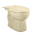 H2Option Siphonic Dual Flush Round Front Toilet Bowl Only in Bone