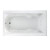 Cadet 6 feet x 42 Inch System I Whirlpool Tub with Reversible Drain in White