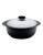 Denby Jet Round Casserole - BLACK