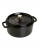 Staub 12.6L Round Cocotte - BLACK - 13