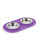 Messy Mutts Double Medium Pet Feeder - PURPLE - MEDIUM