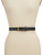 Lauren Ralph Lauren Smooth Leather Belt-BLACK - BLACK - X-LARGE