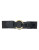 Lauren Ralph Lauren O-Ring Stretch Belt - BLACK - MEDIUM