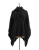 Dkny Jeans Pullover Fringe Poncho-BLACK - BLACK - LARGE/X-LARGE