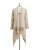 Maison Scotch Studded Pin Wool-Blend Poncho - BEIGE - PETITE SMALL