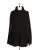 Lauren Ralph Lauren Waffle Knit Wool Cape Topper - BLACK