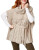 I.N.C International Concepts Cable Knit Belted Poncho-BEIGE - BEIGE - LARGE/X-LARGE