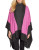 Lauren Ralph Lauren Two-Toned Wrap Poncho - PINK - SMALL/MEDIUM