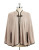 Calvin Klein Framed Twist Lock Capelet - HEATHERED ALMOND