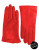 Lord & Taylor Cashmere-Lined 9" Leather Gloves - CHERRY RED - 7