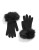 Parkhurst Faux Fur Cuffed Knit Gloves - BLACK MINK