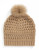 Diane Von Furstenberg Chunky Tuque with Fox Fur Pom Pom - CAMEL