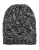 Nine West Two-Tone Knit Slouch Beanie - BLACK/SNOW