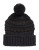 Lauren Ralph Lauren Textured Pom Pom Tuque - BLACK