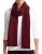 Calvin Klein Double Faced Fringe Scarf - PORT/BLACK