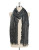 Collection 18 Herringbone Knit Runway Wrap - BLACK PAINT