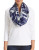 Echo Floral Statement Infinity Scarf - POLAR OCEAN