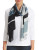 Echo Angle Stripe Scarf - BLACK BLUE