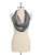 Collection 18 Metallic Two-Tone Infinity Scarf - VINYL GREY