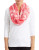 Echo Floral Statement Infinity Scarf - ORANGE POPPY