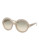 Prada 56mm Round Sunglasses - OPAL IVORY/MATTE IVORY