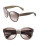 Prada 56mm Round Gradient Sunglasses - OPAL IVORY/MATTE BROWN