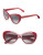 Bobbi Brown 54mm Anna Round Cat-Eye Sunglasses - BURGUNDY