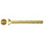 6-32x1 Fl Hd Slot Brass Mach Screw